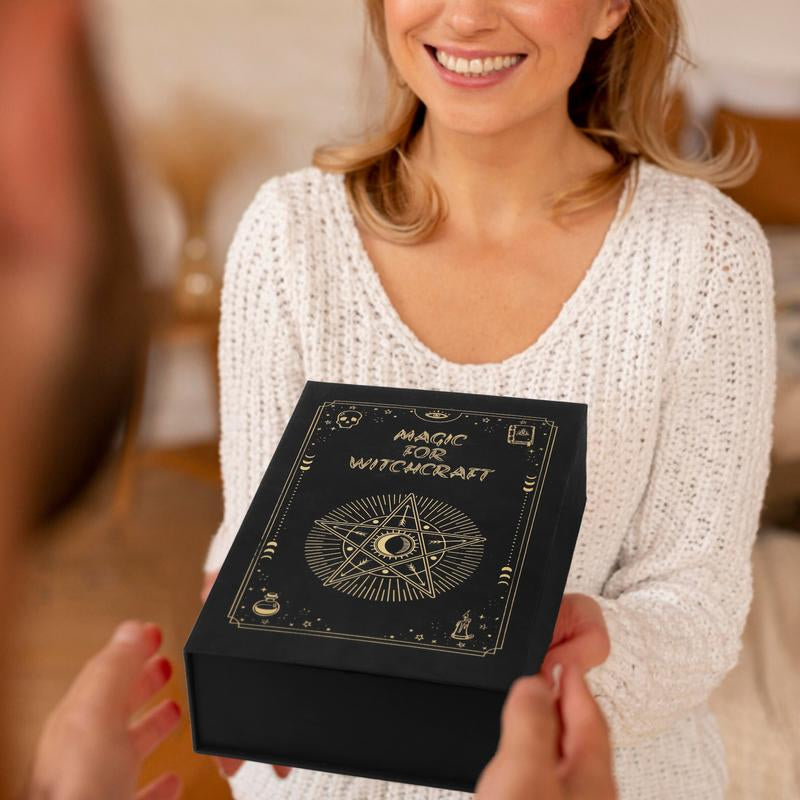 Ultimate Valentine Gift: 60 Pcs Witchcraft Kit for Beginners & Experts Dried Herbs Flowers Crystals Magic Spells Altar Supplies Party Favor