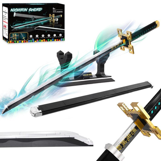 【TOKMOC】66018,778 Pieces,Demonslaye Building Block Set,40In Tokitou Muichirou Building Block with Stand,Handmade Cosplay Anime Toy Building Set for Collecting and Gifting Model for Anime Fans,Home Decoration,For Aged 12 and Above,Stress Relief Toy