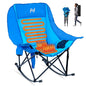 Naudacaa Oversized Heated Rocking Chair, 400Lbs Capacity, Fully Padded Patio & Outdoor Folding Chair with 3-Level Back Heat, Headrest & Cup Holder, Perfect for Camping, Backyard, Lawn, and Patio