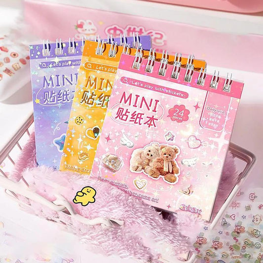 1500Pcs Mini Sticker Book Set - for Journaling, Diy Decoration & Scrapbooking, Nail Sticker