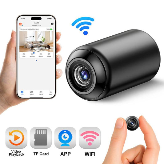 Indoor Security Camera Wireless Camera Hidden Spy Camera for Home Use, Mini Security Wireless Wifi Camera, Night Vision Nanny Cam for Baby, Pets, Compatible with Smartphone, Tablets